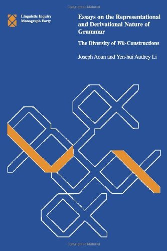 Essays on the Representational and Derivational Nature of                 Grammar: The Diversity of Wh-Constructions (Linguistic Inquiry Monographs Book 40)