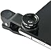First2savvv JTSJ-YY-A01 black mobile phone Universal 3 in 1 Clip Camera professional class Lens Kit (fish eye, wide angle and macro lens) for sony Z1 E1 Z1 compact xperia Z2 xperia M2