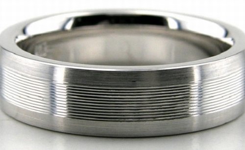 Designer Wedding Bands, Palladium Wedding Ring 6.00mm PLD-DC27121225