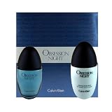 Obsession Night by Calvin Klein for Women, Gift Set (Eau De Parfum Spray 3.4 Ounce, Silkening Body Lotion 6.7 Ounce)
