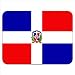 Dominican Republic Flag Premium Quality Thick Rubber Mouse Mat Pad Soft Comfort Feel Finish