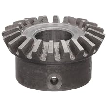 Boston Gear HL147YG Bevel Gear, 2:1 Ratio, 0.375" Bore, 20 Pitch, 20 Teeth, Steel
