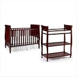 Graco 3281654-043 / 3000854 Ashleigh Classic 4-in-1 Convertible Crib Nursery Set in Cherry