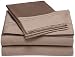 Resorts Collection 420-Thread Count Cotton Queen Sheet Set, Chocolate