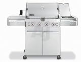 Weber Summit Series 1880001 74 Gas Grill with 769 sq. in. Cooking Surface, 6 Stainless Steel Burners, Smoker System, Rotisserie System, Warming Rack and Stainless Steel Work Surface: Natural Gas