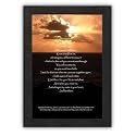 Ascension Poem Framed Prints (And If I Go Poem) with Sunset