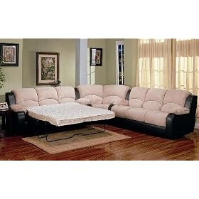Coaster Halsey Sectional Sofa With Sleeper Coaster Sectionals