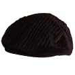New Wool Ribbed Fur Ivy Driver Cabby Golf Cap Hat * Brown * Medium / Large
