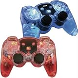DREAMGEAR DGPN-554 PS2 LAVAGLOW WIRELESS CONTROLLERS TWIN PACK