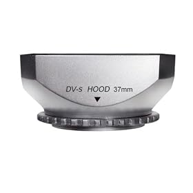 Mennon DV-s 37 Screw Mount 37mm Digital Video Camcorder Lens Hood with Cap, Silver by Mennon