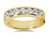 1.40 CTW Men's Diamond Ring in 14K Yellow Gold