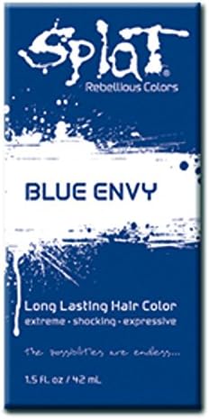 Splat Singles Hair Color Dye Foil Packs 1.5 Oz Semi-permanent Color Colour (Blue Envy)