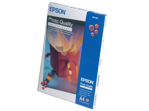 Epson S041061 A4 photo quality inkjet paper for use on all Epson inkjet printers, PACK of 100 sheets