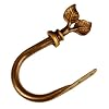 BCL Drapery Hardware 58LFHB Leaf Holdback, Set of 2, Antique Gold