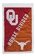 U of Oklahoma and U of Texas - House Divided Flag - Regular Size