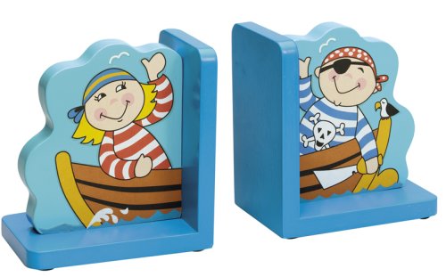Childrens Toyshop  Toys : Wooden Pirate Bookends