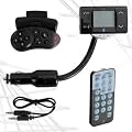 1.5 LCD Bluetooth HandsFree Mp3 FM Transmitter Hands Free Car Kit + Wireless STEERING REMOTE