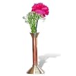 Bud vase copper and brass height 6 inches