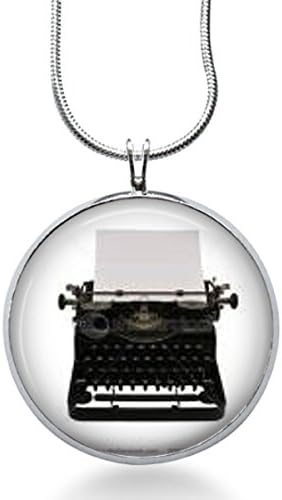 Typewriter Necklace/ Typewriter Pendant Gifts for Writers/ Author Jewe
