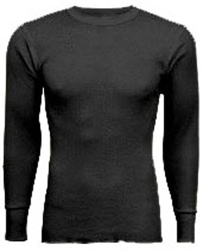 Indera - Mens Thermal Long John Top810LS, Black (Size X-Large)