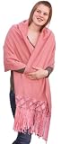 Handmade Extra Large Fleece Shawl with Hand-braided Satin Ribbon - One-of-a-kind (Women Wearing Extra Large/plus Size Clothing)