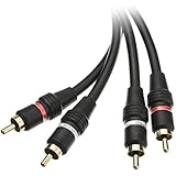 CableWholesale 6-Feet 2 RCA Male/2 RCA Male High Quality Audio Cable (10R2-02106)