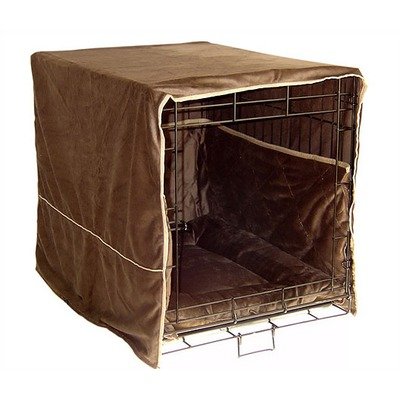 Plush Cratewear 3 Piece Dog Bedding Set Color: Coco Brown, Size: X-Large: 28" W x 42" D