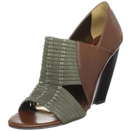 Charles by Charles David Womens Flit Wedge Pump,Cognac/Khaki,7 M US