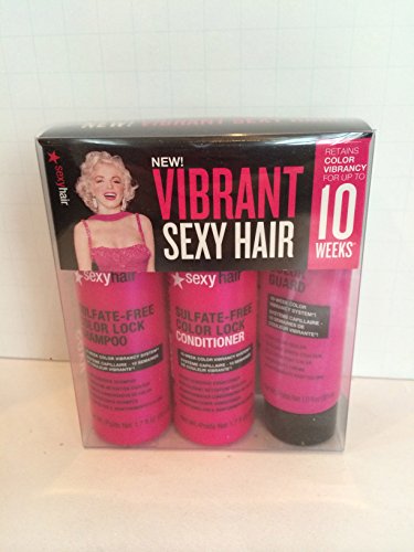 SEXY HAIR VIBRANT COLOR LOCK SHAMPOO, CONDITIONER & COLOR GUARD MINI TRAVEL SET