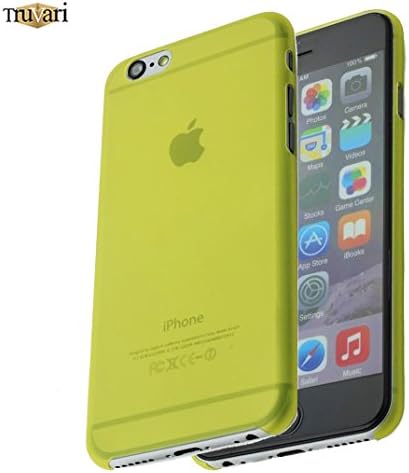 Ultra Thin Slim Sleek Translucent Frosted Matte Apple iPhone 6 Phone Case Wrap Protective Cover Phone Case - Lemon Yellow