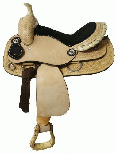 13 DOUBLE T Youth Barrel Saddle BLACK PINK PURPLE SEAT