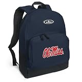 Ole Miss Backpack Navy Blue University of Mississippi for Travel or School Bags - Best Unique Gifts For Boys, Girls, Adults, College Students, Men or Ladies