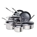 Earth Pan 10 Piece Stainless Steel Cookware Set