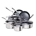 Earth Pan 10 Piece Stainless Steel Cookware Set