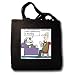 Aint Nothin But A Houndog Funny Gifts - Black Tote Bag 14w X 14h X 3d