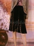Dolce & Gabbana - $895 New DOLCE & GABBANA Brown Velvet Flare Skirt 42 8
