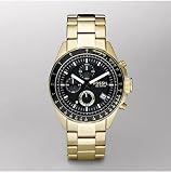 Fossil Mens Watch Decker CH2610 with Black Dial and Gold Bracelet