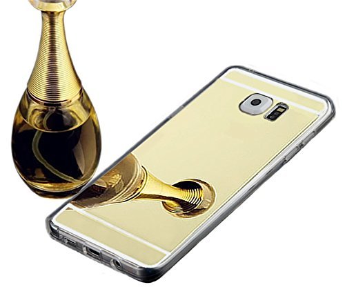 Galaxy Note 5 Case,InspirationcÂ® Samsung Galaxy Note 5 Luxury Plating Aluminum Bumper Super Slim Mirror Case for Samsung Galaxy Note 5 Aluminum Mirror Case Cover--Gold
