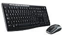 Logitech MK260 Tastatur und Maus schnurlos schwarz (deutsches Tastaturlayout, QWERTZ)