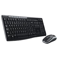 Logitech MK260 Tastatur und Maus schnurlos schwarz (deutsches Tastaturlayout, QWERTZ)