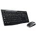 Logitech MK260 Tastatur und Maus schnurlos schwarz (deutsches Tastaturlayout, QWERTZ)