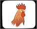 Mouse Pad with gala, chicken, poultry, avian, animal, bird, farm, verb
