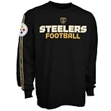 Reebok Pittsburgh Steelers Youth Black Orbital Long Sleeve T-shirt