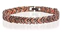 New Ladies Copper Clad Magnetic Hearts Bracelet 8" long