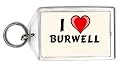 I Love Burwell Keychain