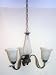 NEW 3 LIGHT VALENCIA ALABASTER CHANDELIER W/ SHADES HANGING LIGHT FIXTURE