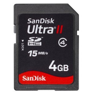 SanDisk Ultra II SDHC 4GB SD Memory Card (SDSDRH-004G-A11, US Retail Package) by SanDisk