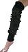 Acrylic Leg Warmers: Black With Silver Lurex Legwarmers
