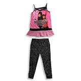 Camp Rock by Disney - Girls Tank Camp Rock Pajamas, Fuschia, Black