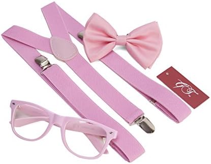 Gravity Trends Hipster Nerd Outfit Kit, Pink